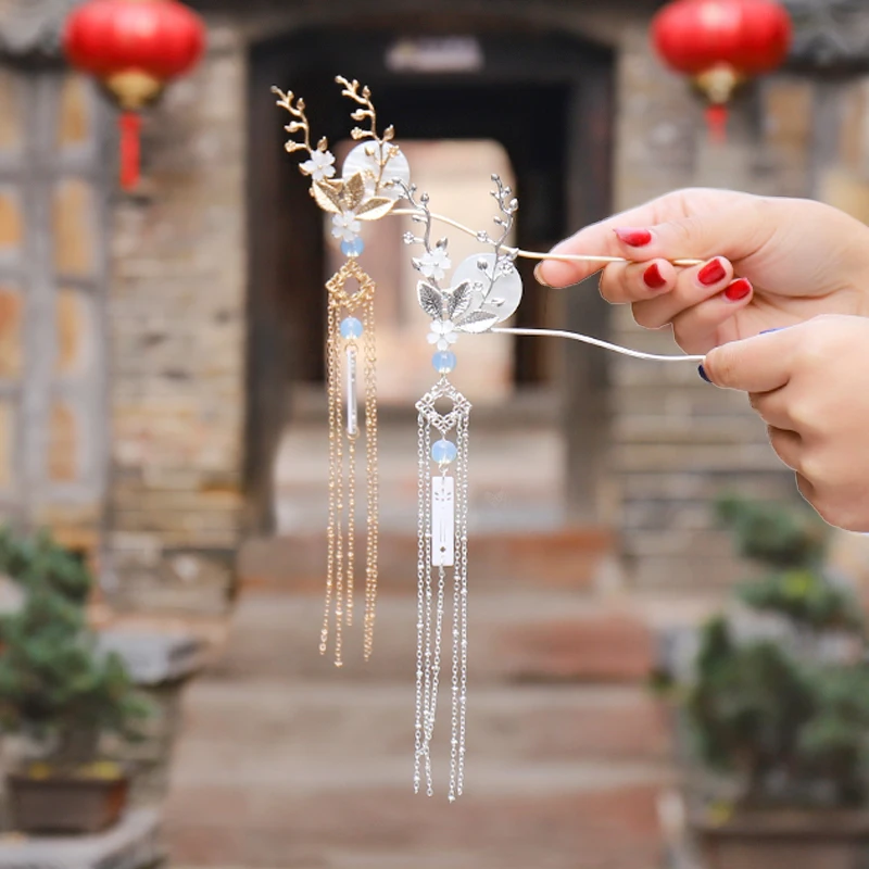 Головной убор Xianqi Hanfu Шпилька для волос Wangyue украшение в старинном стиле женские