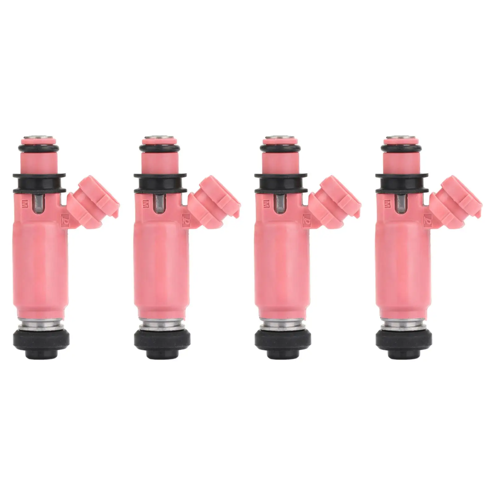

Set 4 Fuel Injectors 16611-Aa370 16611AA370 Nozzle Set for Forester 01-05 for Impreza 01-06 1955003910 2.0L Pink