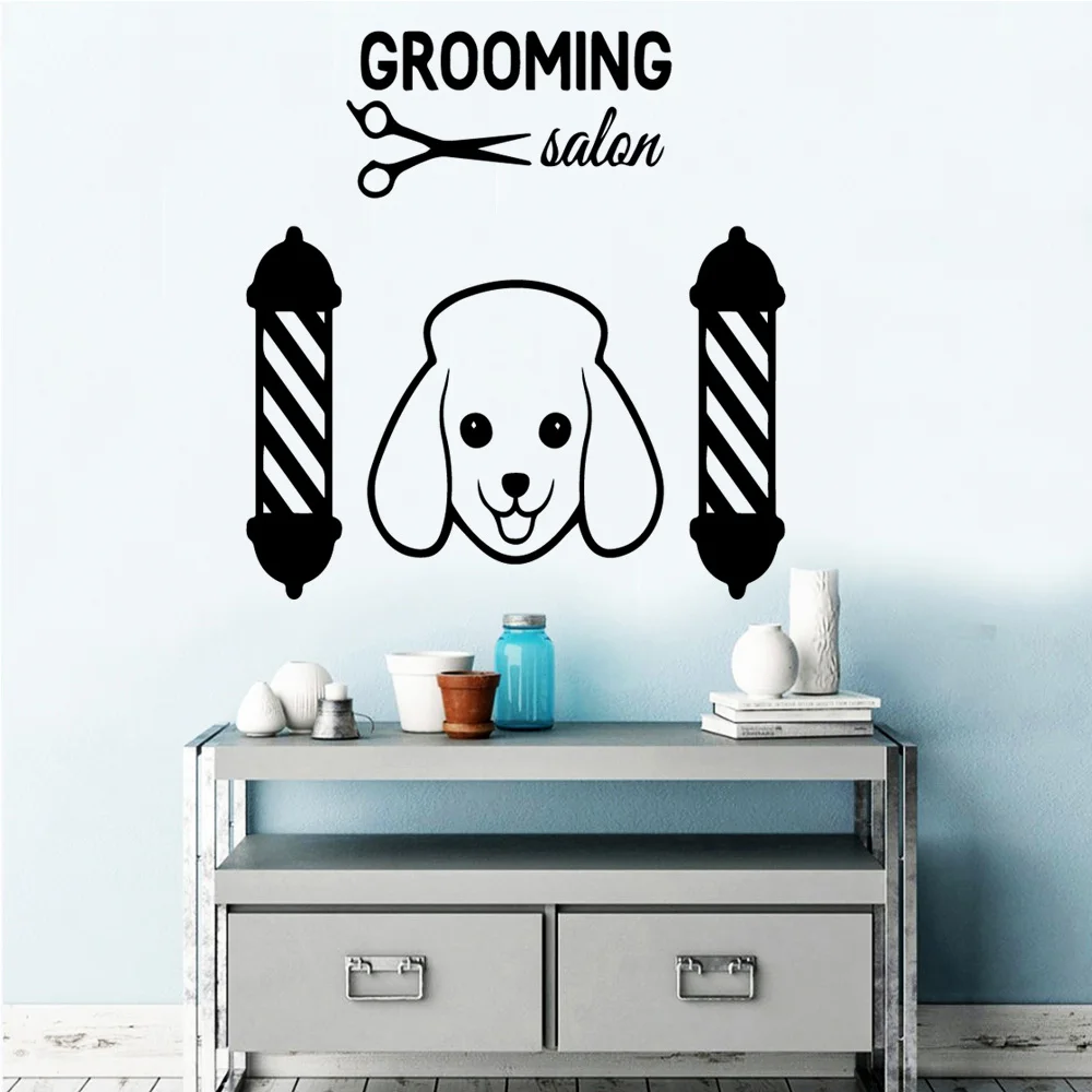 

Beauty Animal Salon Wall Sticker Waterproof Vinyl Wallpaper Home Decor Living Room Bedroom Removable Decoration Accessories