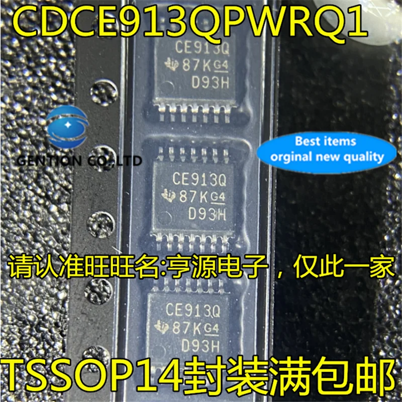 

5Pcs CDCE913Q CDCE913QPWRQ1 Silkscreen CE913Q TSSOP14 in stock 100% new and original