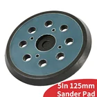 5 дюймов, 8 отверстий, крючок и петля, шлифовальная подложка, электрическая орбитальная шлифовальная машинка Makita, совместима с шлифовальным инструментом