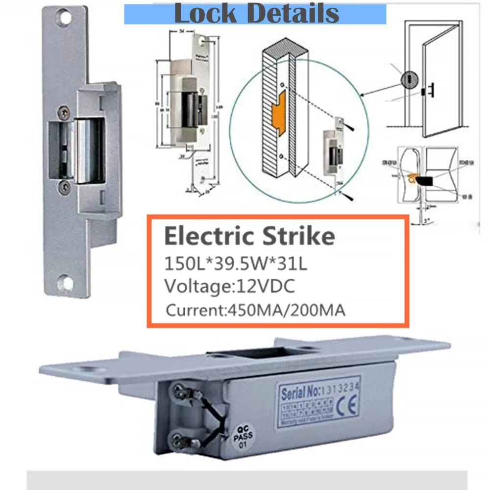 Видеодомофон система контроля доступа двери камеры водонепроницаемый 1000TVL RFID