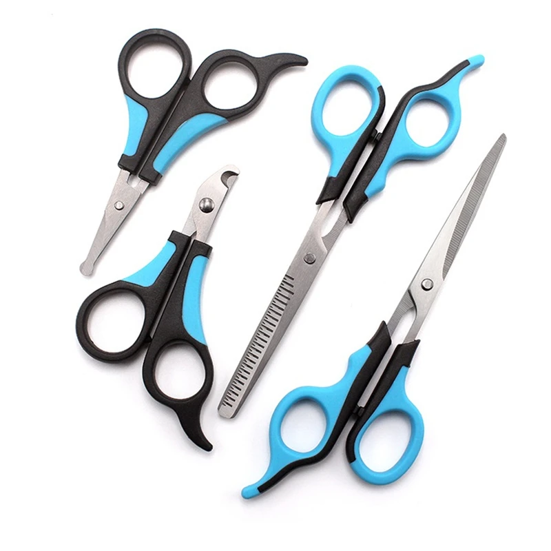 

Stainless Steel Pet Dogs Gromming Scissors Up Down Curved Shears Sharp Edge Animals Cat Hair Cutting Barber Cutting Tools Kit