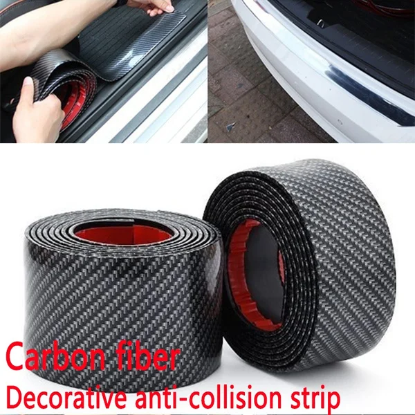 Автомобильная наклейка 3/5 м из углеродного волокна протектор порога сделай сам