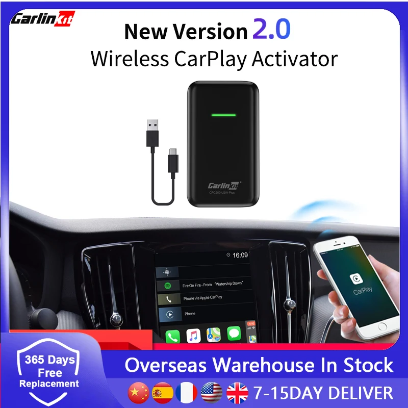 

Carlinkit 2,0 CarPlay беспроводной для Volvo XC90 XC60 XC40 S90 V90 V60 2016-2020 Carplay2Air адаптер активатор USB ключ iPhone
