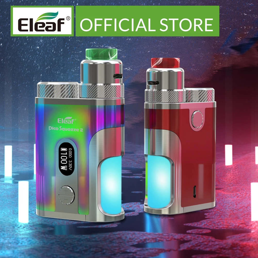 Оригинальный комплект 100 вт Eleaf Pico сожмите 2 с атомайзером Coral емкость 8 мл|Системы