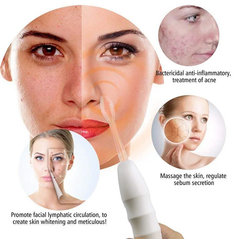 Высокочастотный электрод со стеклянной трубкой для массажа лица подтяжки ухода