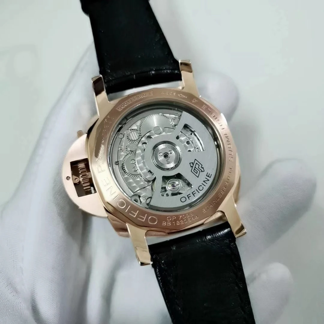

Luxury Brand New Men Automatic Mechanical Ceramic Bezel Black Leather Rubber Stainless Steel 3 Days 1950 Watches Luminous 42mm