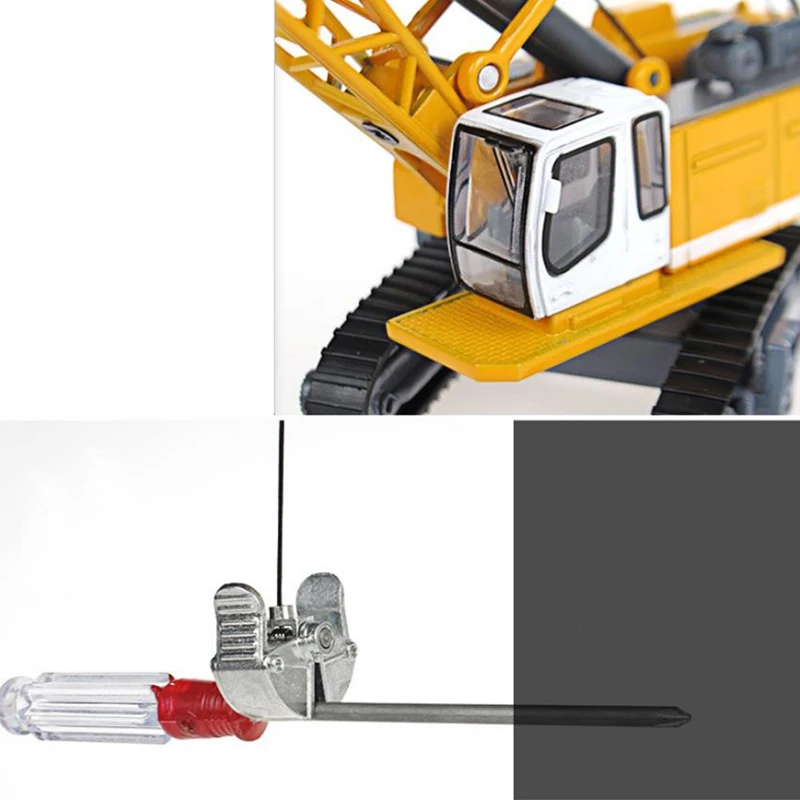 

1:87 Tower Crane Alloy Vehicle Model Metal Engineering Model Toy Simulation Excavator Car Children'S Gift Collection CT0202