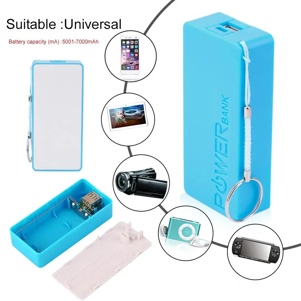 5600mAh 5V USB DIY Мощность банк чехол Портативный внешний 2X18650 Батарея ящик для хранения