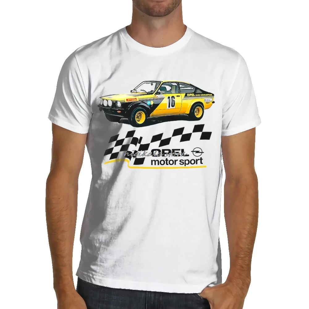 Opel Kadett Gte Rallye Rally Wrc Мягкая футболка модные футболки брендовая одежда