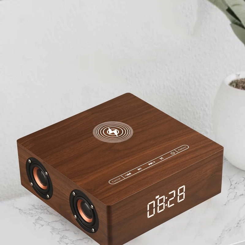 PPYY-Q5A многофункциональное Беспроводное зарядное устройство Будильник Bluetooth
