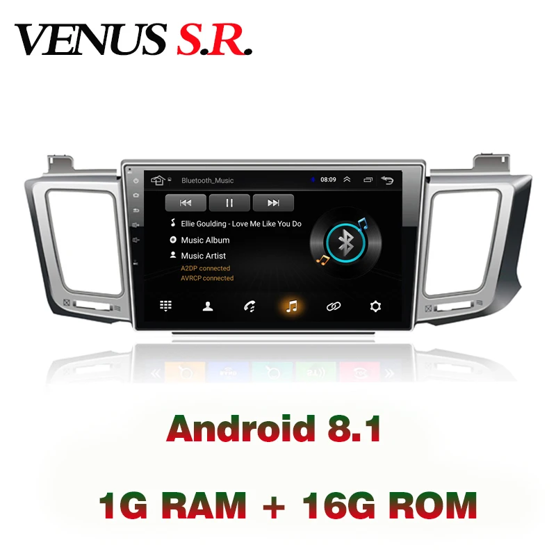 VenusSR Android 8 1 2.5D автомобильный dvd для Toyota Rav4 РАДИО 2014-2017 Мультимедиа Радио Стерео gps