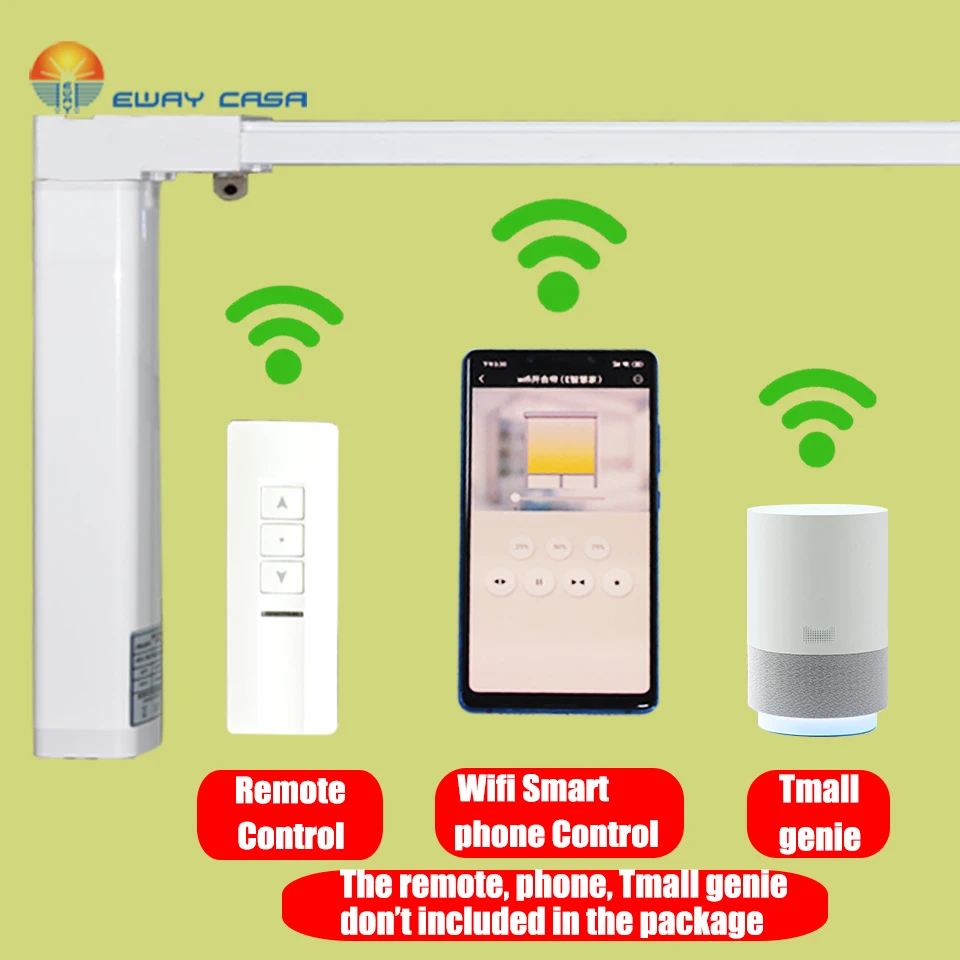 EWAY Каса умный занавес мотор моторизованный wifi Занавес Рельс автоматический электрический занавес дорожка умный дом CM_ CMJ wifi_ TRACK1.2N