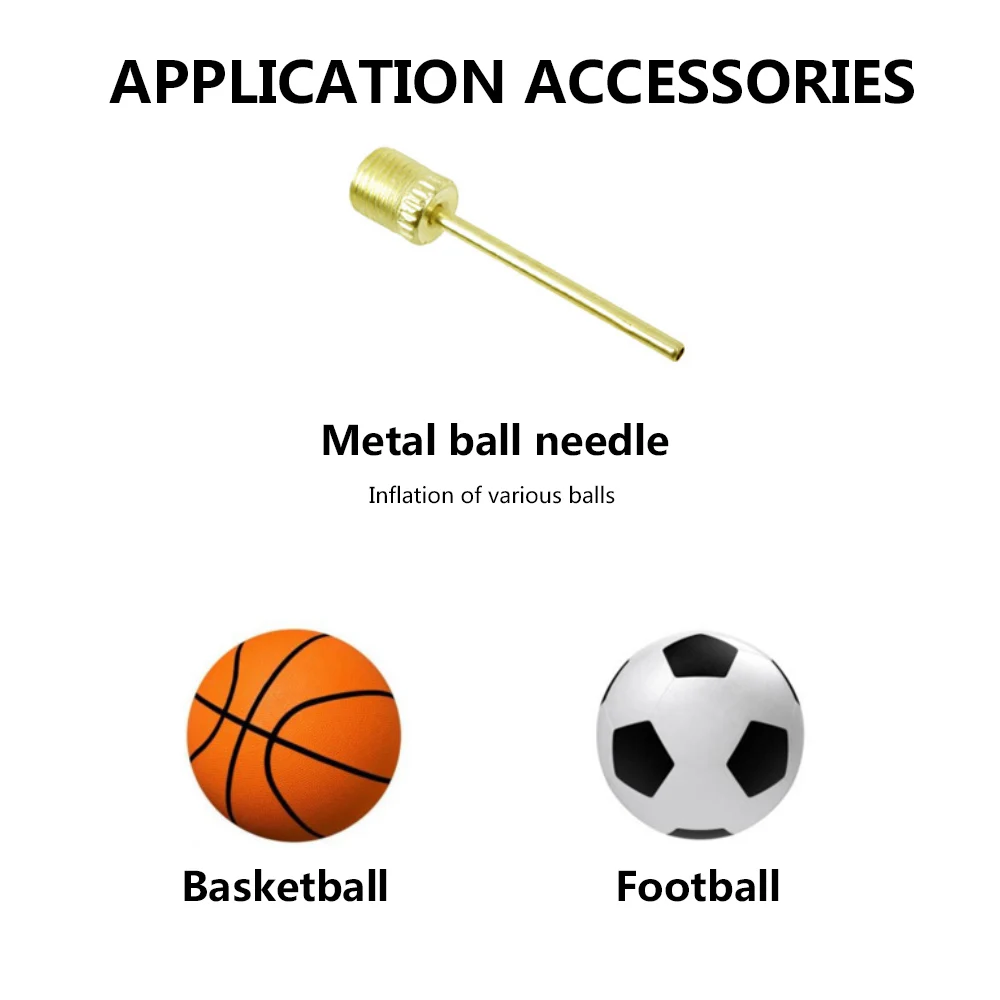 Портативный высокопрочный пластиковый велосипедный воздушный мини насос для