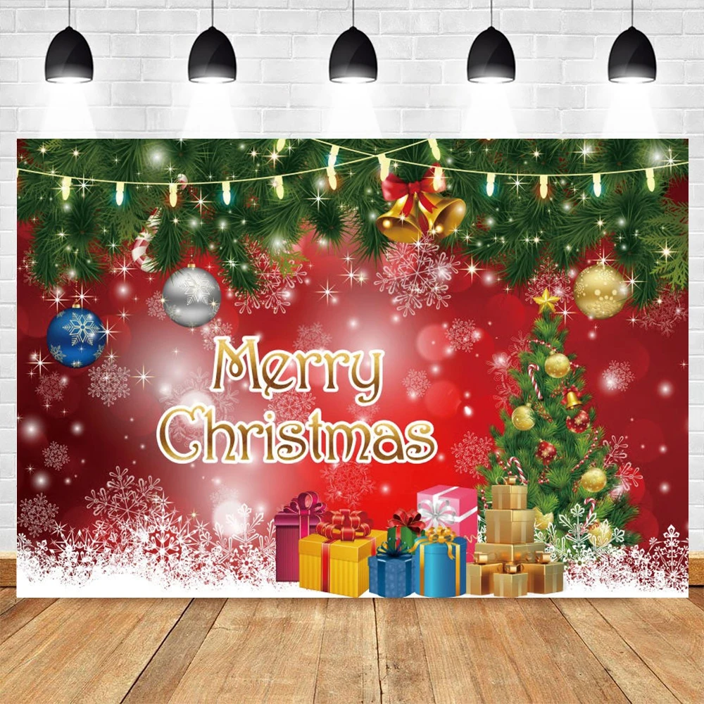 

Santa Claus Merry Christmas Tree Winter Cartoon Baby Snowflake Backdrop Photography Background Decor Banner Poster Photozone