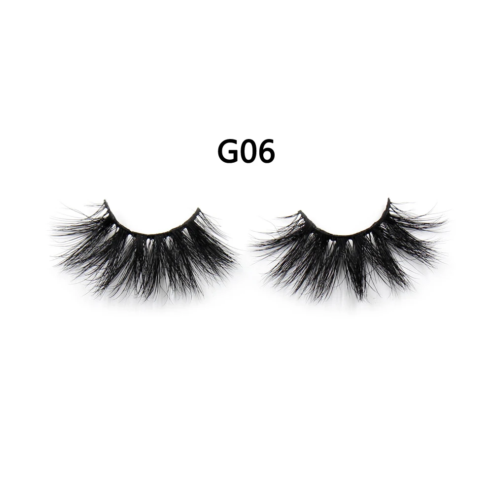 10 Pairs G06 AMAOLASH 10 пар/лот 25 мм ресницы 3D норковые ресницы высокий объем крест-накрест Драматические Длинные ресницы Пушистые Мягкие Накладные ресницы - Цвет: 10 Pairs G06
