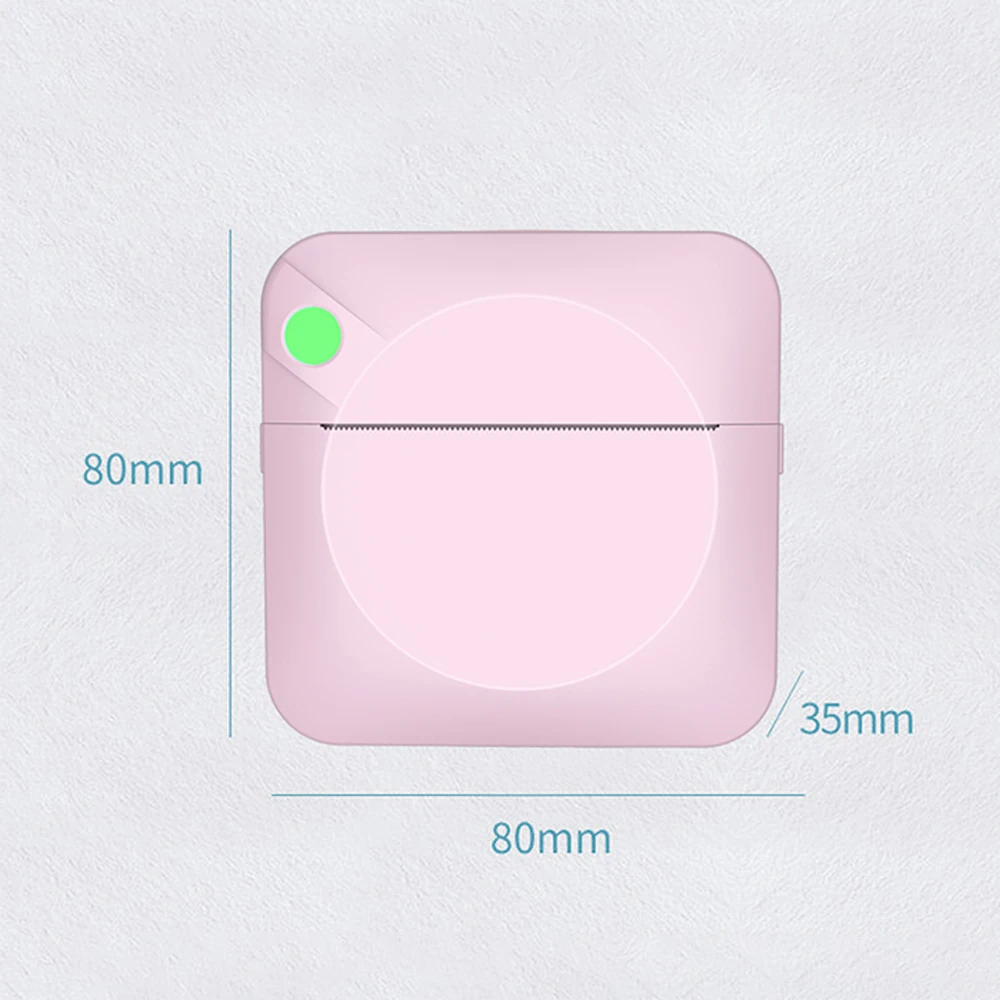 Новинка 2021 портативный мини термопринтер с беспроводным подключением BT 200dpi