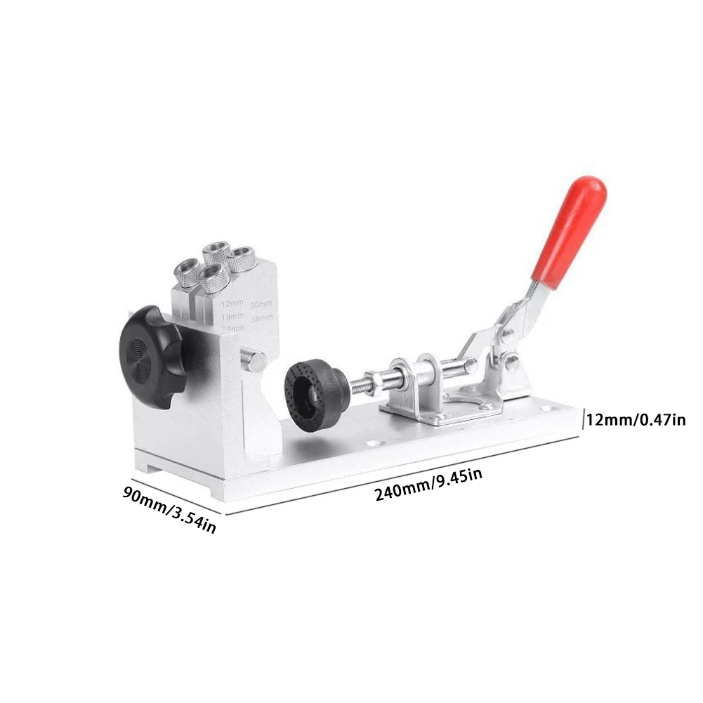 

Pocket Hole Drill Set With Step Drill Bit Screws Bit Bezels For Portable Unit Mount Bench Woodworking Tool For Screw Drill