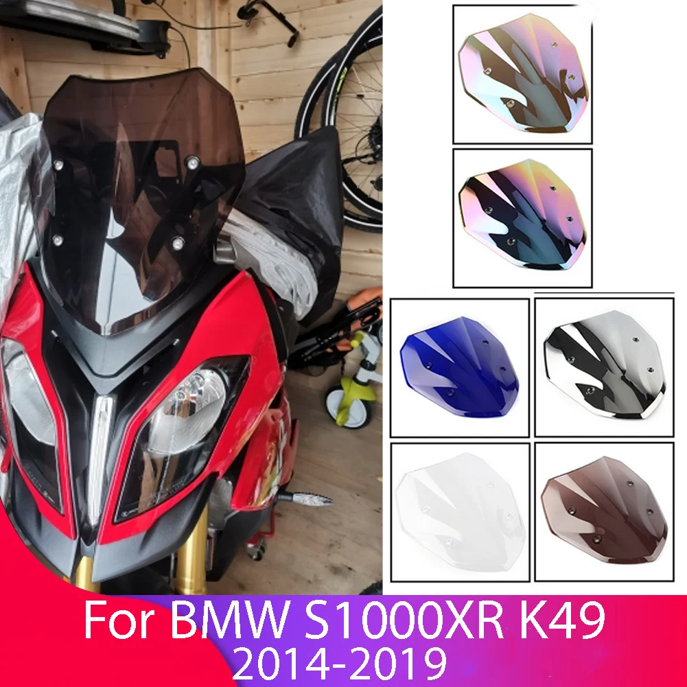 

Cafe Racer Motorcycle Windshield Windscree Wind Deflector For BMW S 1000 XR/S 1000XR/S1000 XR/S1000XR 2014 2015 2016 2017 2018
