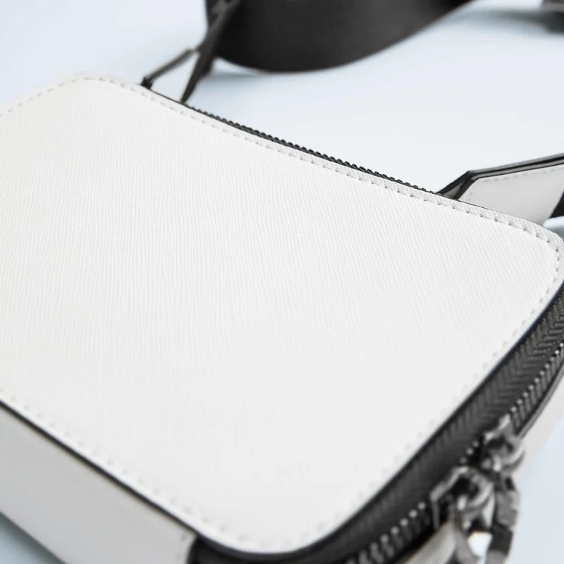 

Casual Small Box Designer Bag Women's Shoulder Crossbody Bags 2021 New Fashion Pu Leather Wide Shoulder Strap Sac Messenger Bag