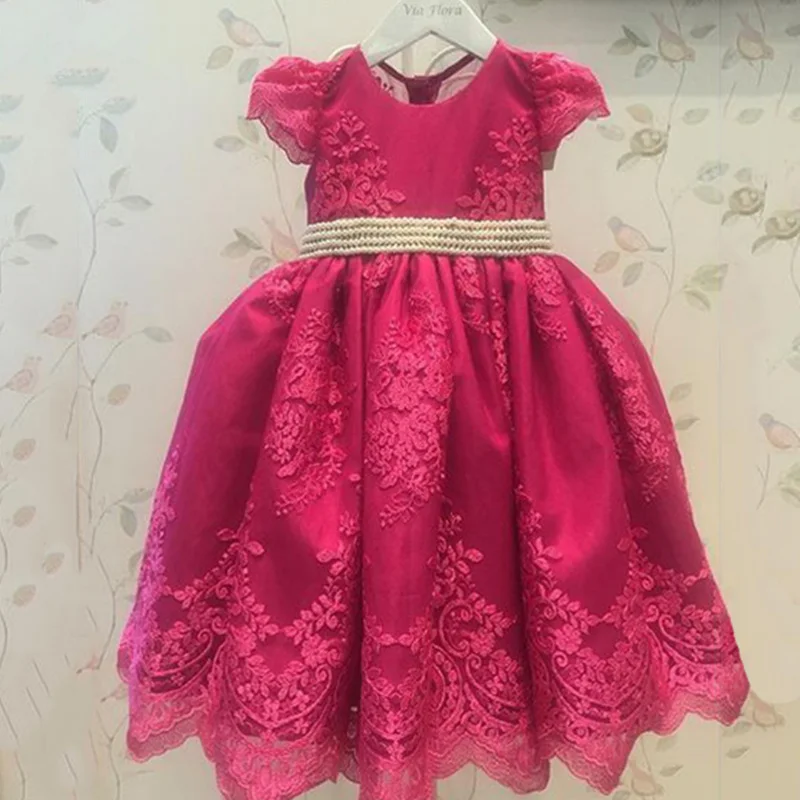 Атласные платья для маленьких детей первого причастия бальное платье нарядное