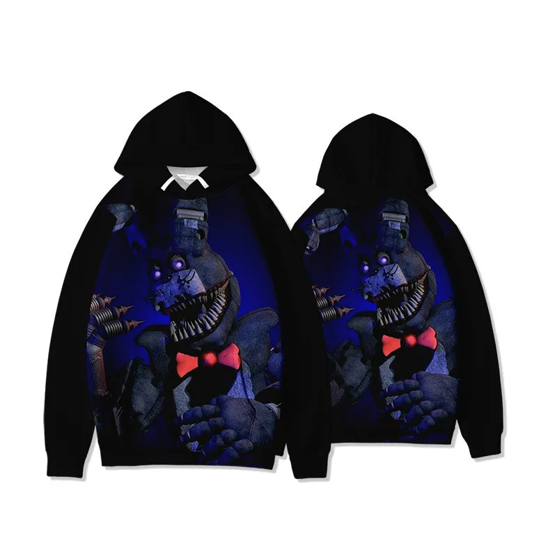 

New Cute Kids Hoodies Sweatshirt Five Nights at Freddys Clothing Spring Autumn Harajuku Bear FNAF Hoody Kids Pullovers Oversized