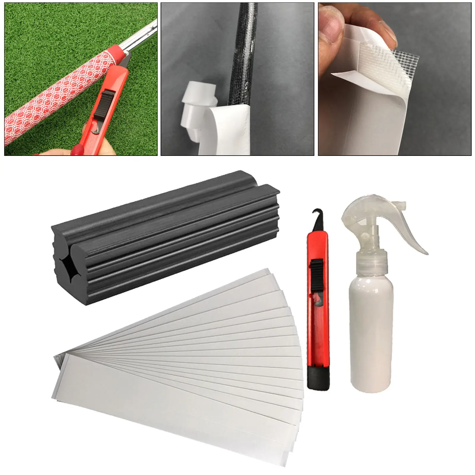 

Наборы ручек для гольфа для рериппинга, магнитная лента, растворитель ручки, клюшки для гольфа с крючком, искусственная рукоятка, захват