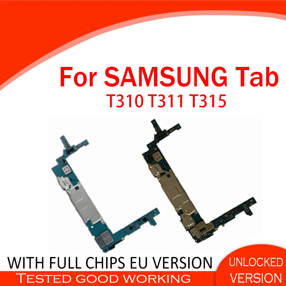 Разблокирована для Samsung Galaxy Tab 3 8 0 T310 T311 T315 материнская плата логическая Android OS