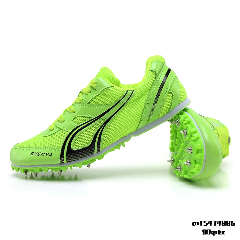 

Men Track Field Shoes Women Spikes Sneakers Athlete Running Training Shoes Lightweight Racing Match Spike Sport Shoes Size 35-45