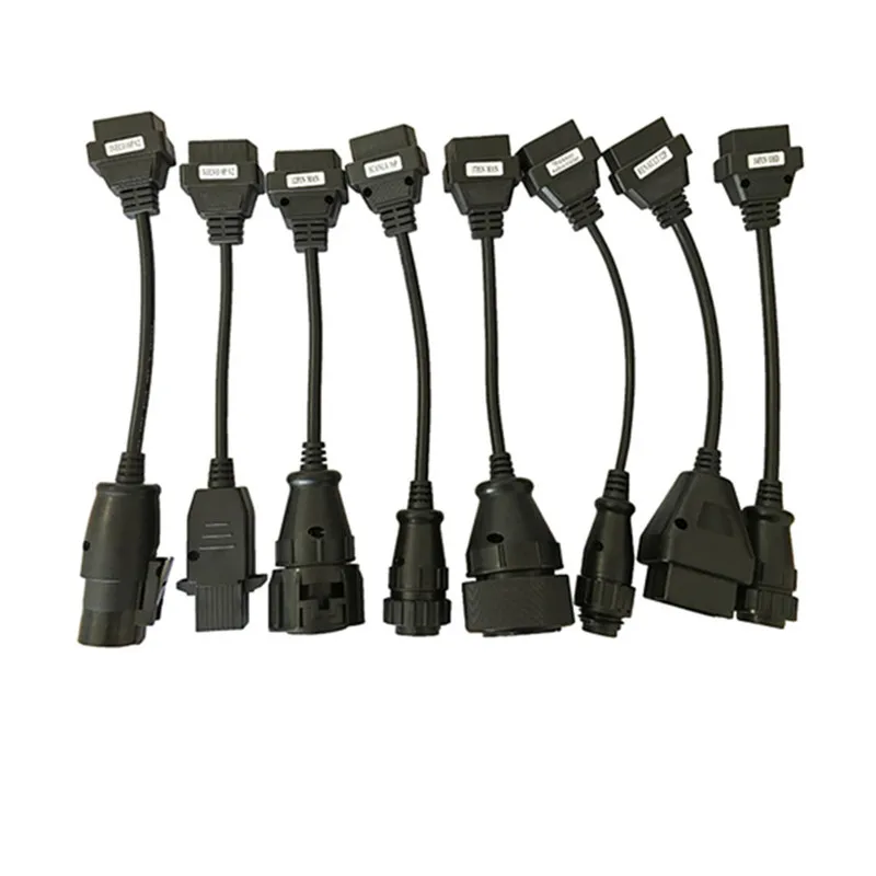 

Full set 8 pcs Car For Scania Truck OBD OBD2 Connector Extension Cables Auto Diagnostic Scanner Auto Tools For BMW/Volvo Scanner