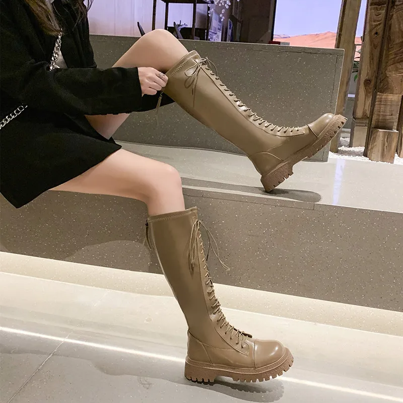 

Женские сапоги выше колена, женские сапоги с круглым носком, женская зимняя обувь, Роскошные Дизайнерские Сапоги выше колена, женские сапог...