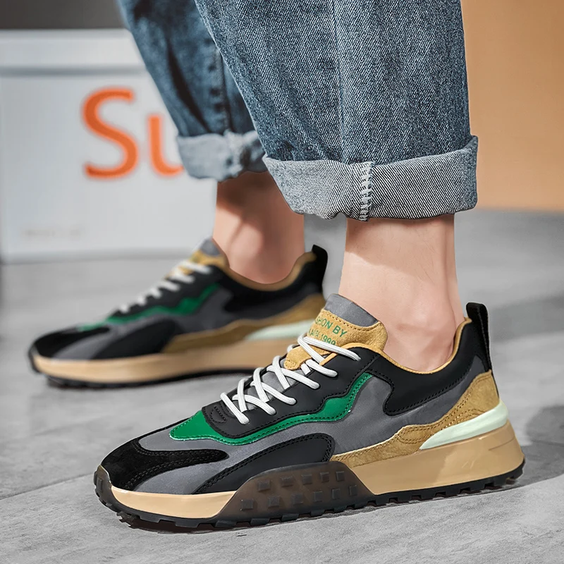 

Men New Summer All-match Breathable Outdoor Casual Sneakers Board Shoes Hot Sale Comfortable Non-slip Shoes Light Fitness Shoes