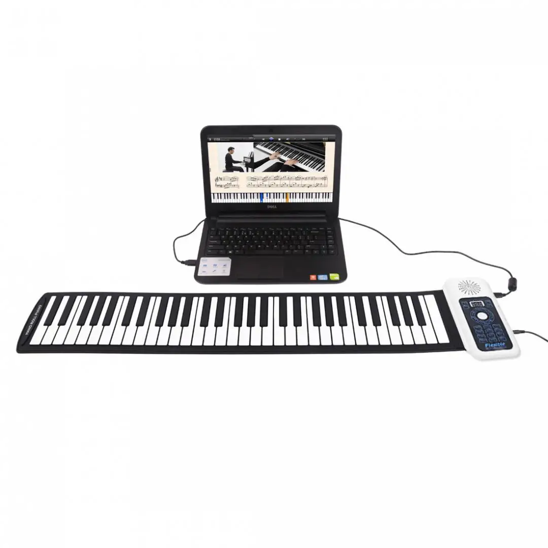 SLADE 88 клавиш USB MIDI рулон пианино электронная портативная силиконовая Гибкая клавиатура орган встроенный динамик с сустейной педалью