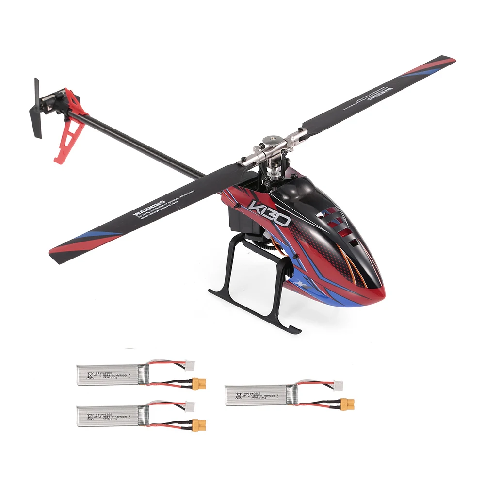 WLtoys XK K130-B Радиоуправляемый вертолет бесщеточный 3D6G безлетный S-FHSS трюк на дистанционном управлении Вертолет игрушка с 3 батареями