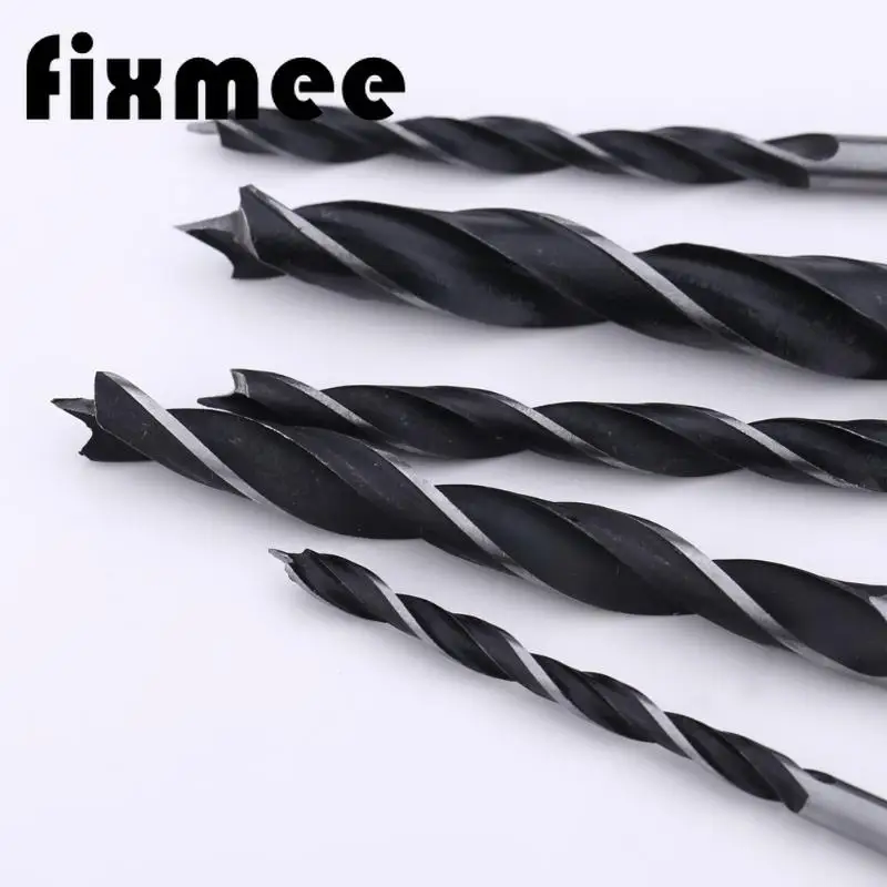 

5pcs 1/4" Hex Shank Metal Wood HCS Drill Bit Set Quick Change Tools 4/5/6/8/10mm Toolbox repair tool is easy to carry