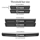 Для Mazda MX-5 CX-8 CX-5 CX-7 CX-9 чехол для дверного порога из углеродного волокна Welcome аксессуары для стайлинга автомобиля