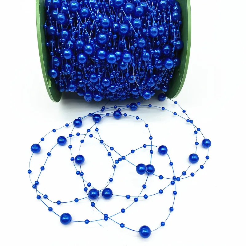 2 ярда 8 + 3 мм Рождественское украшение леска искусственные цветы цепочка с