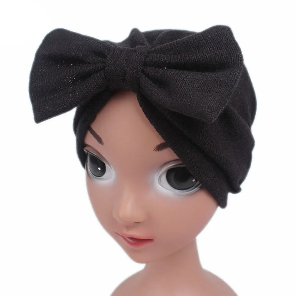 baby hat Warm Novelty Children Baby Girls Boho Hat Beanie Scarf Turban Head Wrap Cap Шапка детская newborn photography props |