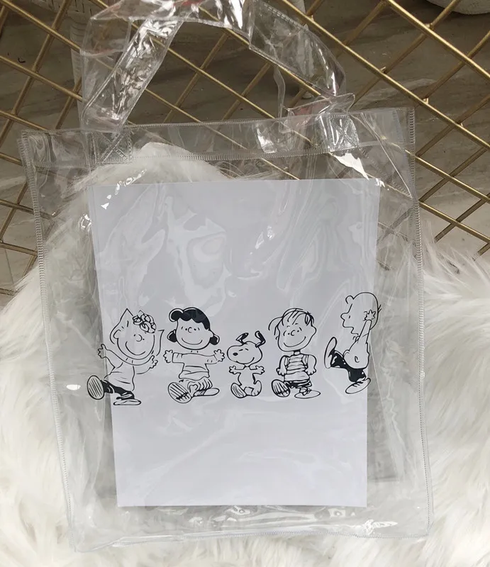 Cheng Pin Ins Rogue Dog монохромный узор snoppys популярные модные пляжные сумки Сумка-карандаш водонепроницаемая сумка-тоут Сумка для документов