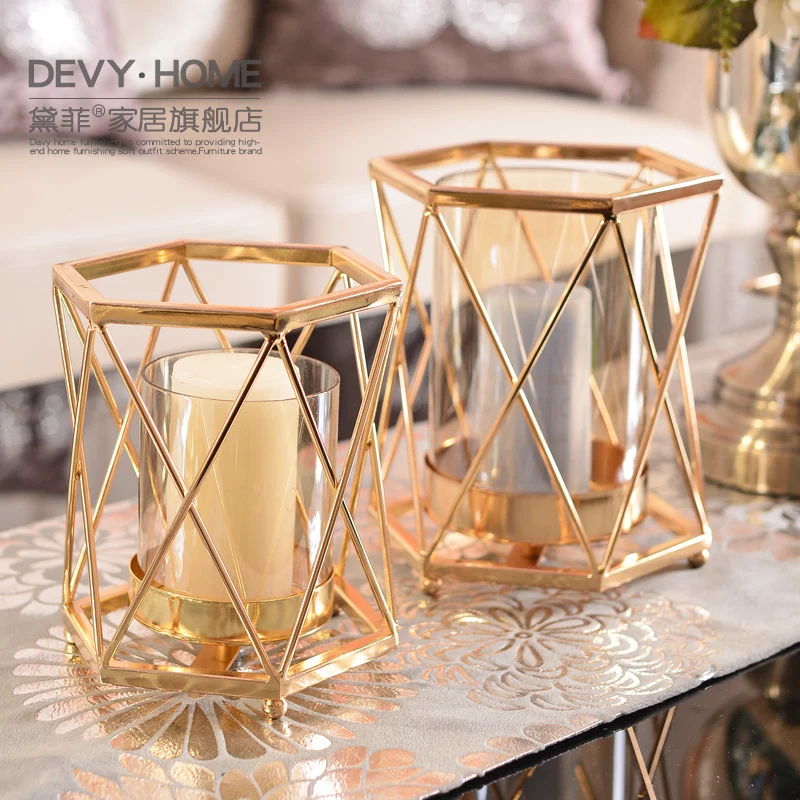 Европейский Креативный Домашний Светильник роскошный металлический стеклянный