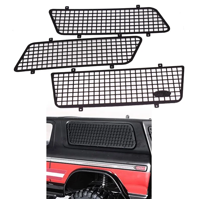 Металлическая сетчатая защитная сетка с логотипом для 1/10 RC Rock Car Traxxas TRX4 Bronco 82046 4 3