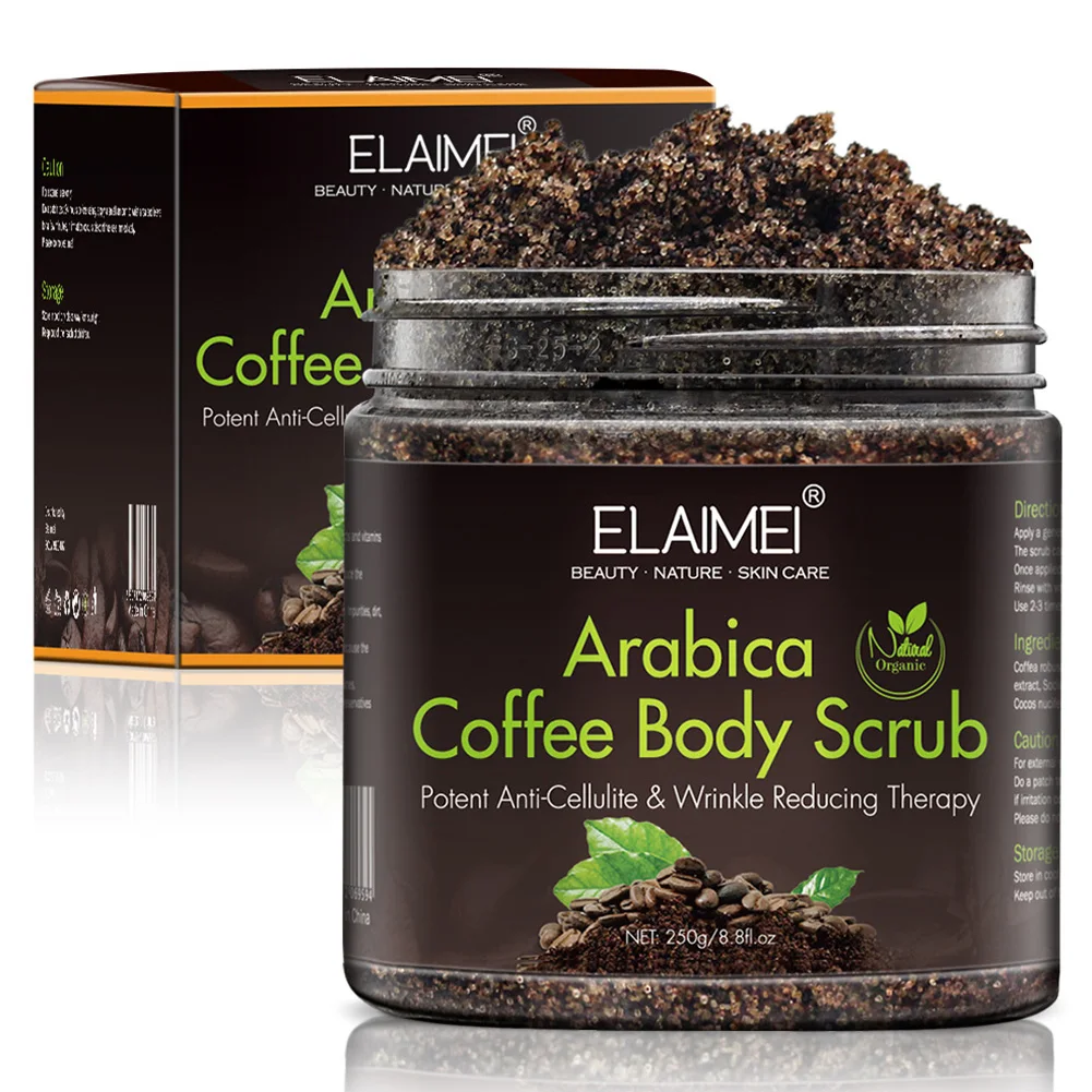 Deep Clean Hand Nourish Anti Cellulite Dead Sea Salt Coffee Arabica Natural Face Neck Skin Care Body Scrub Detoxifying Mineral |