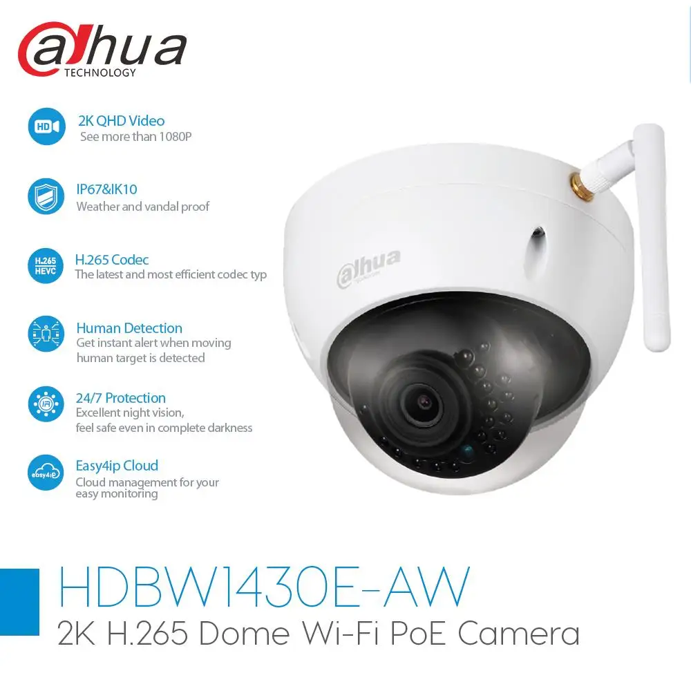 IP-камера Dahua Wi-Fi 4 МП слот для SD-карты | Безопасность и защита