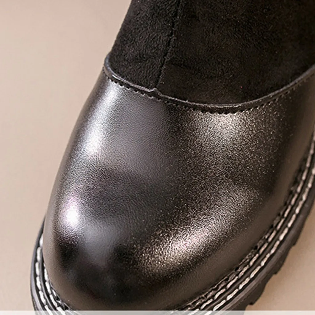 Модные кроссовки женские ботильоны Сезон Зима обувь на платформе с ремешком и