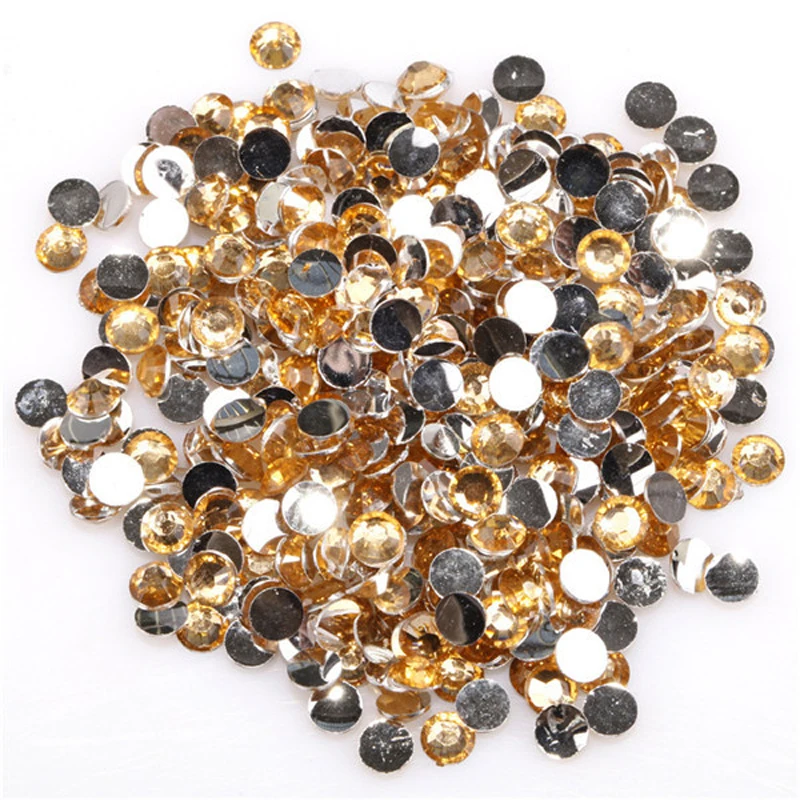 2000 шт. 3 мм круглые бриджи с кабошоном бусины плоским основанием для украшения