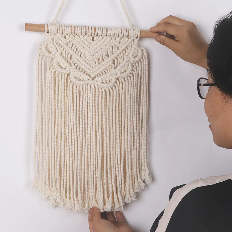 

Macrame Wall Hanging Tapestry Bohemian Boho Decor Hand-woven Tapestry Apartment Living Room Dorm Room Decoration Photo Props