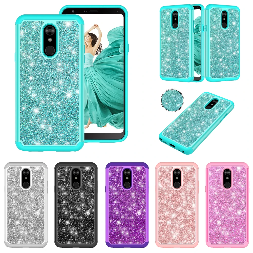 Блестящий чехол для LG Stylo 5 4 6 G8 G7 V40 Q7 ThinQ Q Stylus Bling Heavy Duty противоударный девушек K40 K8