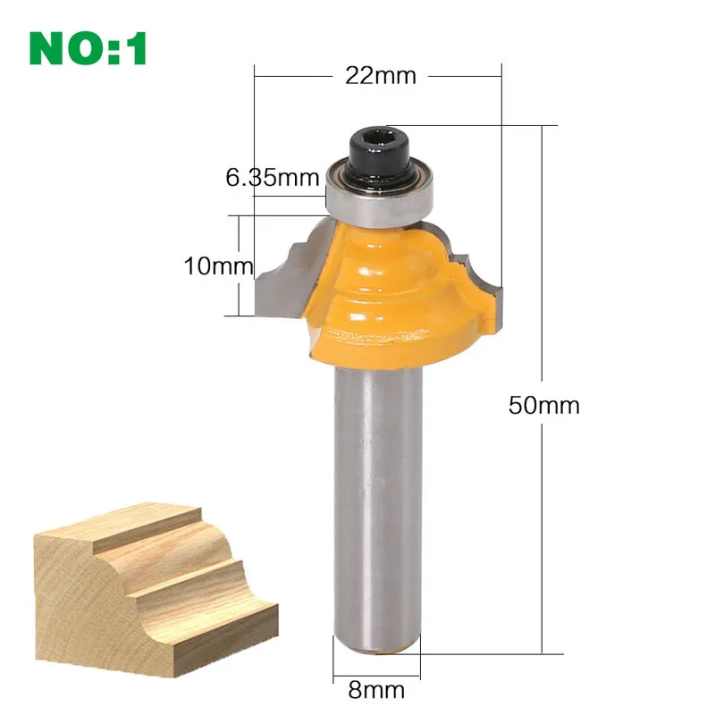 1 шт. 8 мм хвостовик угловая круглая коробка биты инструменты фреза Маршрутизатор