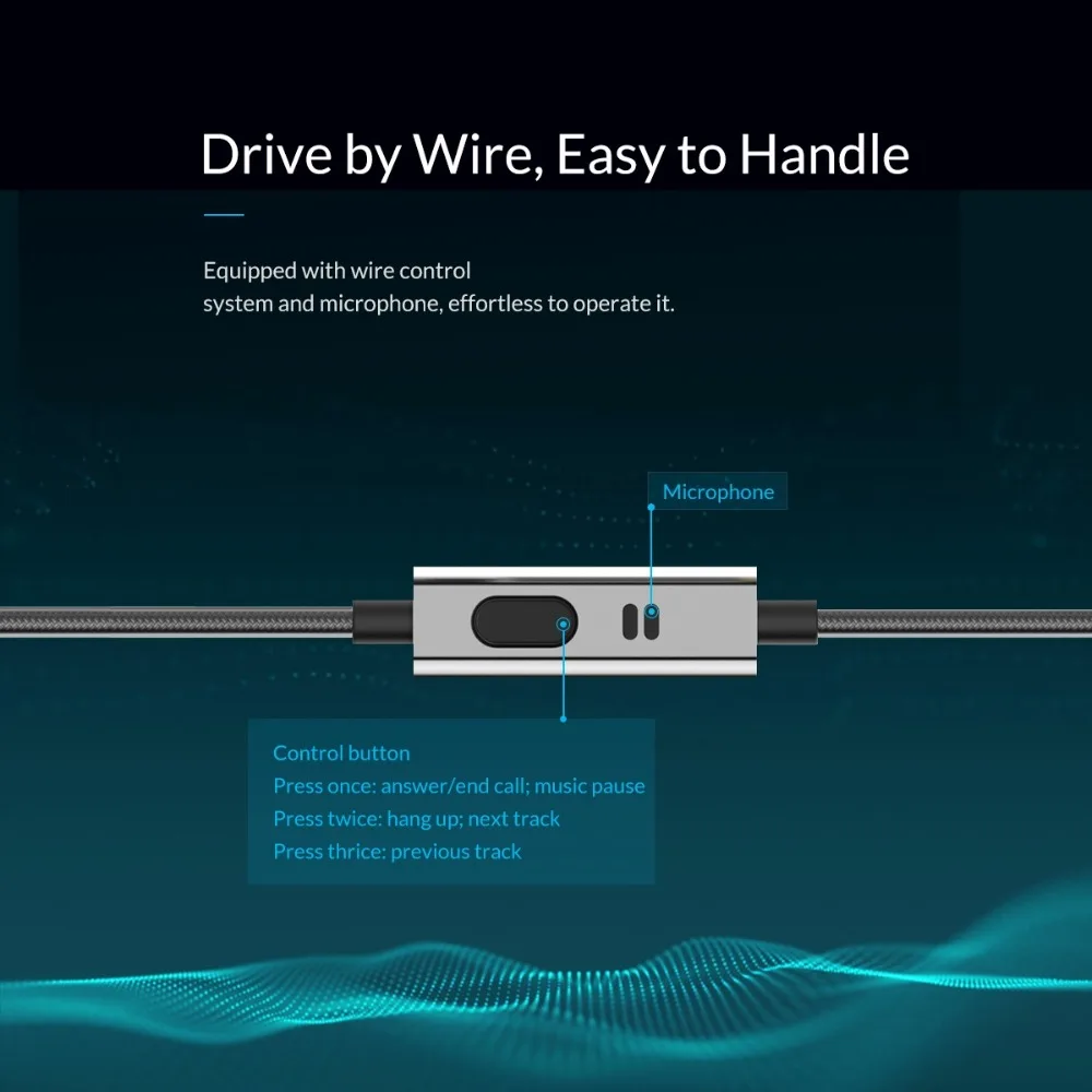 ORICO наушники водонепроницаемые с микрофоном Hifi музыкальные для iPhone Samsung Xiaomi Huawei MP4